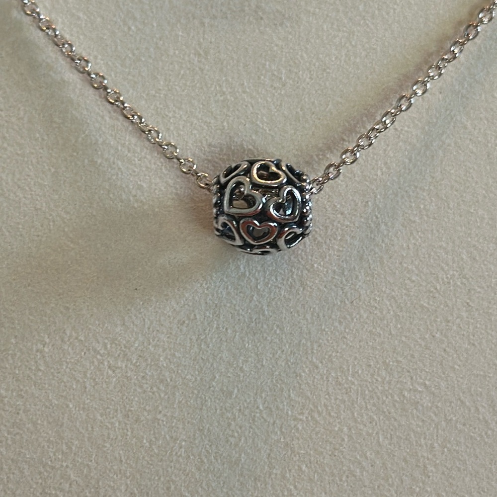 Pandora silver hearts charm